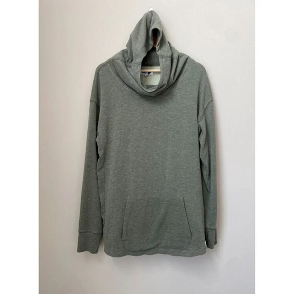 Fundamental Coast Women's XL Andrea Cowl Pullover Sweatshirt Thumbholes in Green - Picture 1 of 16